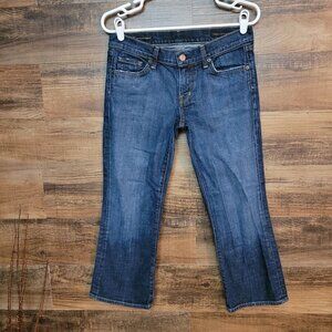 Citizens Of Humanity Jeans Size 30 Kelly Low Rise Crop Flare Ripped Stretch